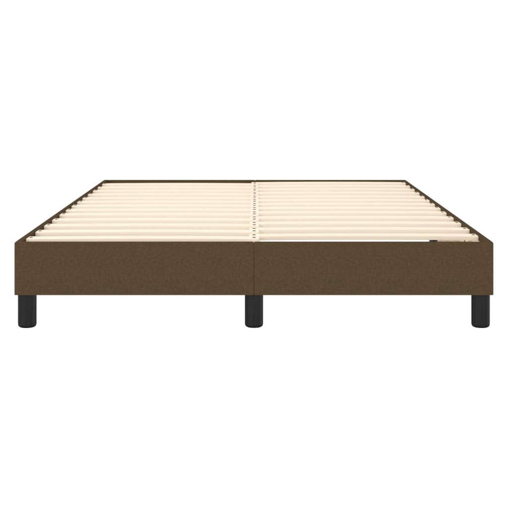 Struttura Letto a Rete a Molle Marrone Scuro 140x200 cm Tessuto | homemem39