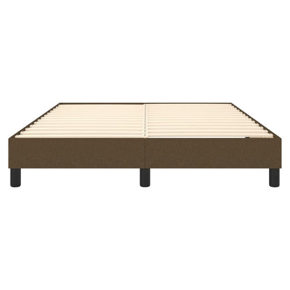 Struttura Letto a Rete a Molle Marrone Scuro 140x200 cm Tessuto | homemem39