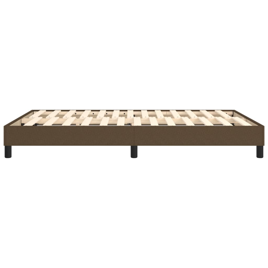 Struttura Letto a Rete a Molle Marrone Scuro 140x200 cm Tessuto | homemem39