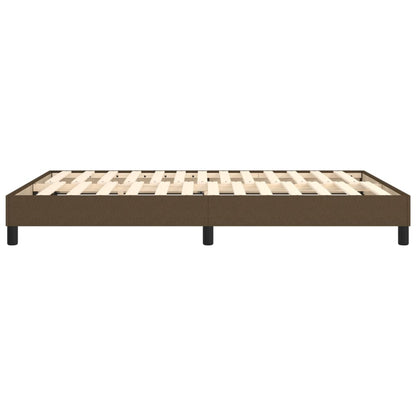 Struttura Letto a Rete a Molle Marrone Scuro 140x200 cm Tessuto | homemem39