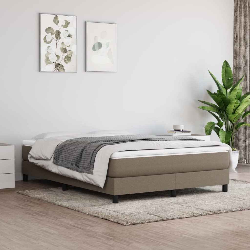Struttura Letto a Rete a Molle Tortora 140x200 cm in Tessuto | homemem39