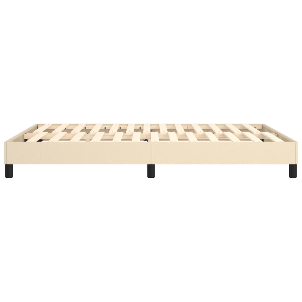 Struttura Letto a Rete a Molle Crema 140x200 cm in Tessuto | homemem39