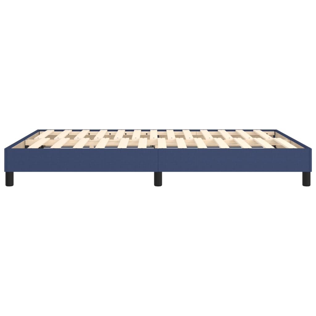 Struttura Letto a Rete a Molle Blu 140x200 cm in Tessuto | homemem39