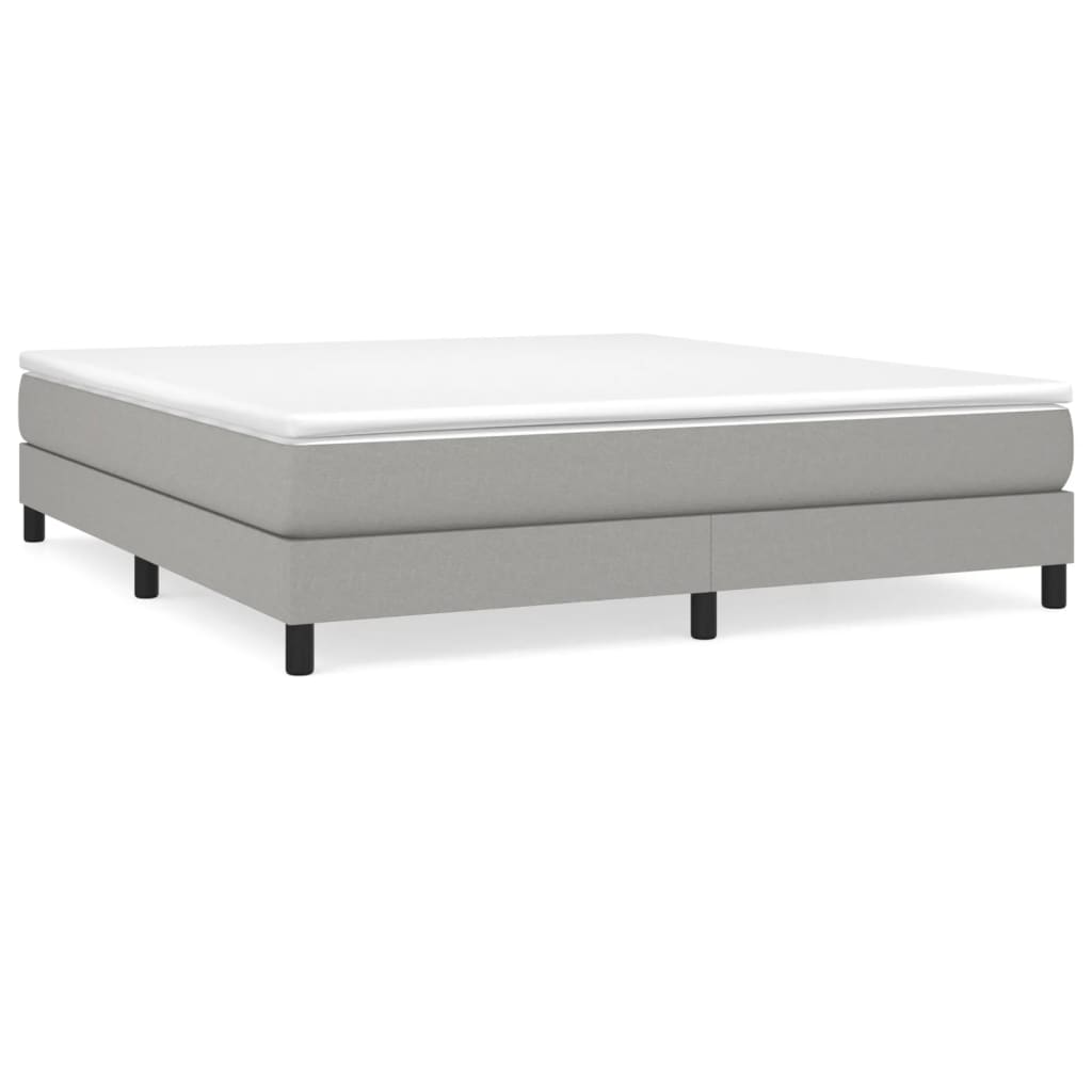 Struttura Letto a Rete a Molle Grigio Chiaro 160x200 cm Tessuto | homemem39