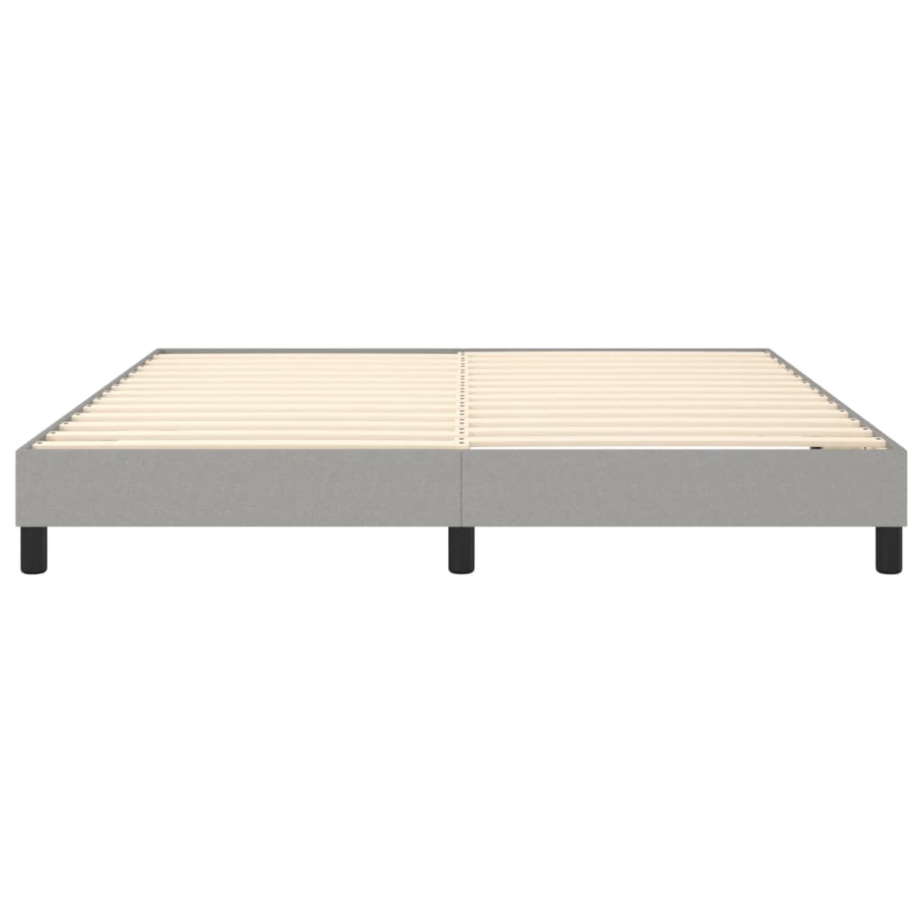 Struttura Letto a Rete a Molle Grigio Chiaro 160x200 cm Tessuto | homemem39