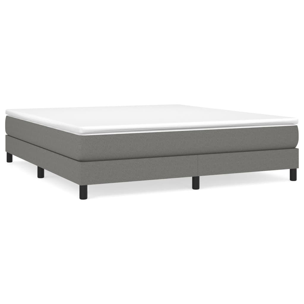 Struttura Letto a Rete a Molle Grigio Scuro 160x200 cm Tessuto | homemem39
