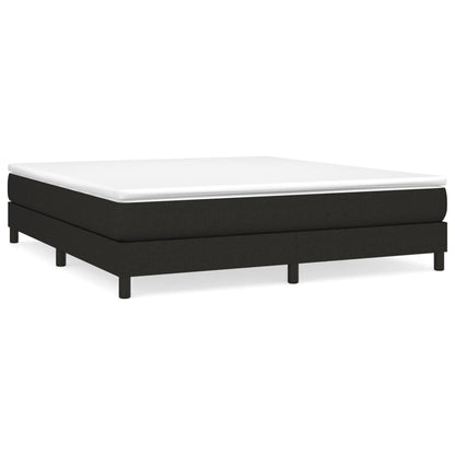 Struttura Letto a Rete a Molle Nero 160x200 cm in Tessuto | homemem39