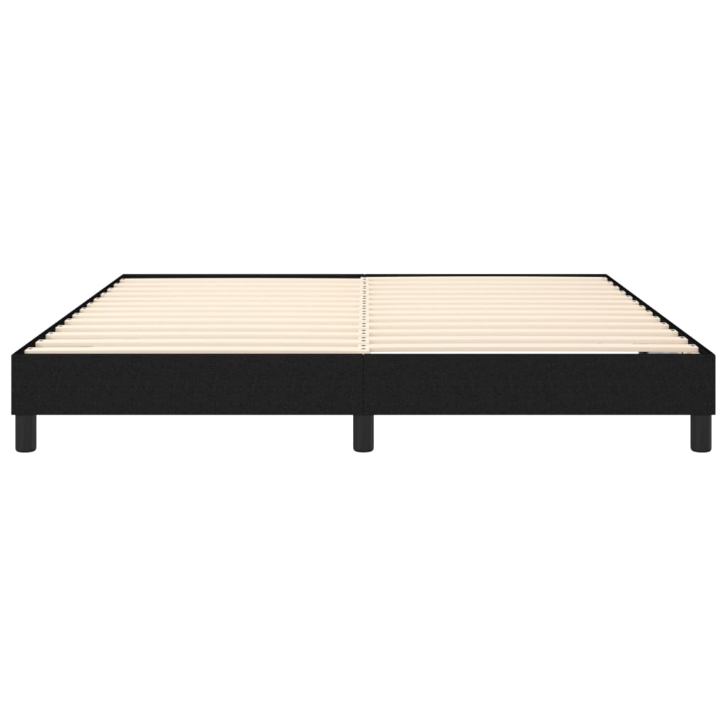 Struttura Letto a Rete a Molle Nero 160x200 cm in Tessuto | homemem39