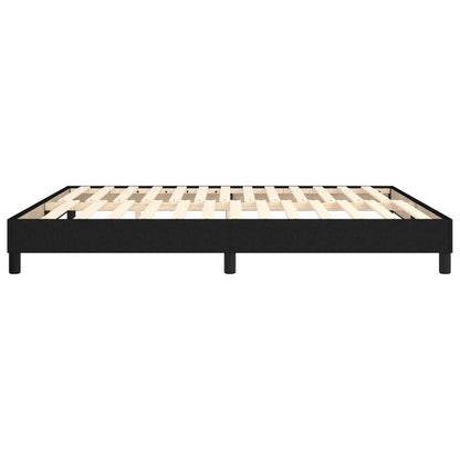 Struttura Letto a Rete a Molle Nero 160x200 cm in Tessuto | homemem39