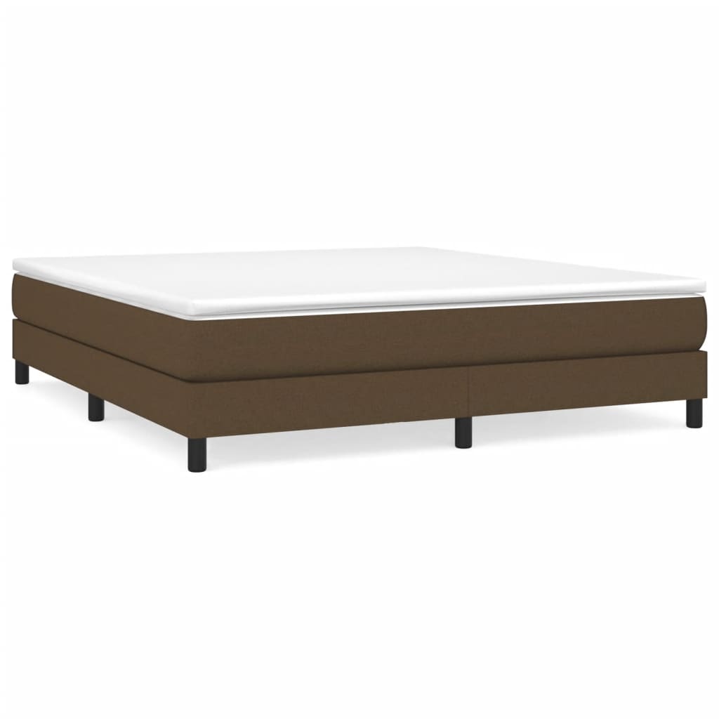 Struttura Letto a Rete a Molle Marrone Scuro 160x200 cm Tessuto | homemem39