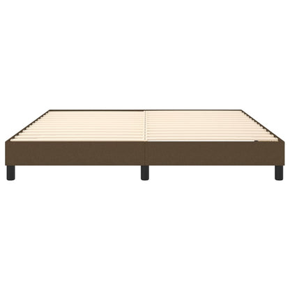 Struttura Letto a Rete a Molle Marrone Scuro 160x200 cm Tessuto | homemem39