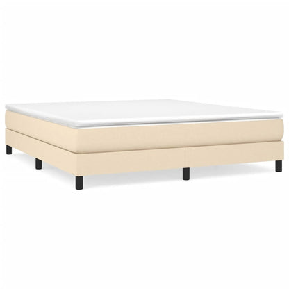 Struttura Letto a Rete a Molle Crema 160x200 cm in Tessuto | homemem39