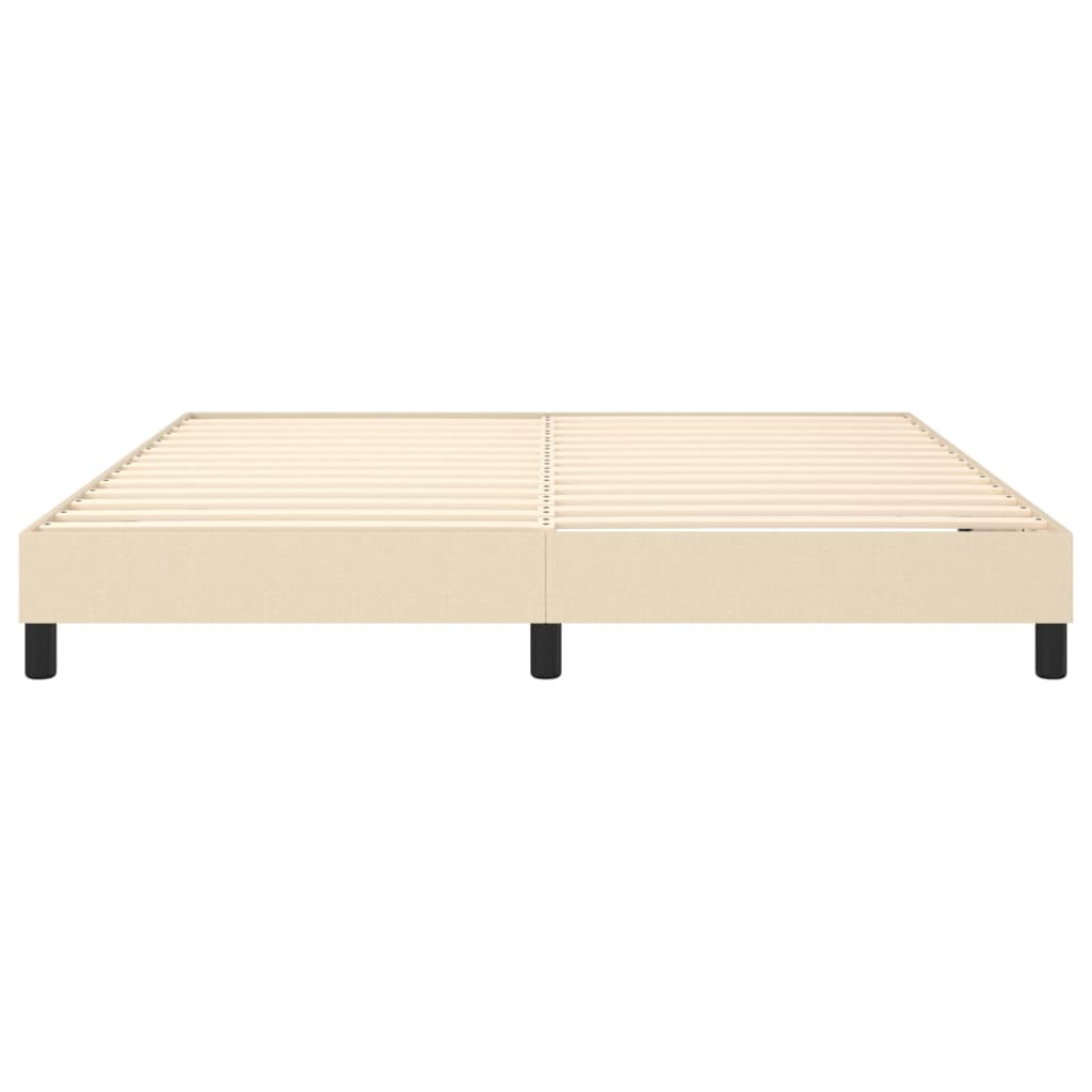 Struttura Letto a Rete a Molle Crema 160x200 cm in Tessuto | homemem39