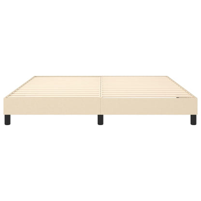 Struttura Letto a Rete a Molle Crema 160x200 cm in Tessuto | homemem39