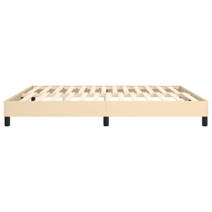 Struttura Letto a Rete a Molle Crema 160x200 cm in Tessuto | homemem39