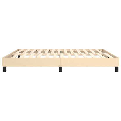 Struttura Letto a Rete a Molle Crema 160x200 cm in Tessuto