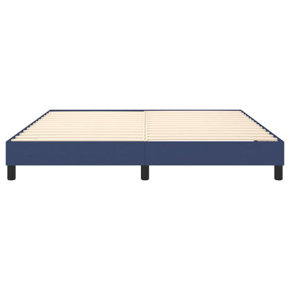 Struttura Letto a Rete a Molle Blu 160x200 cm in Tessuto | homemem39