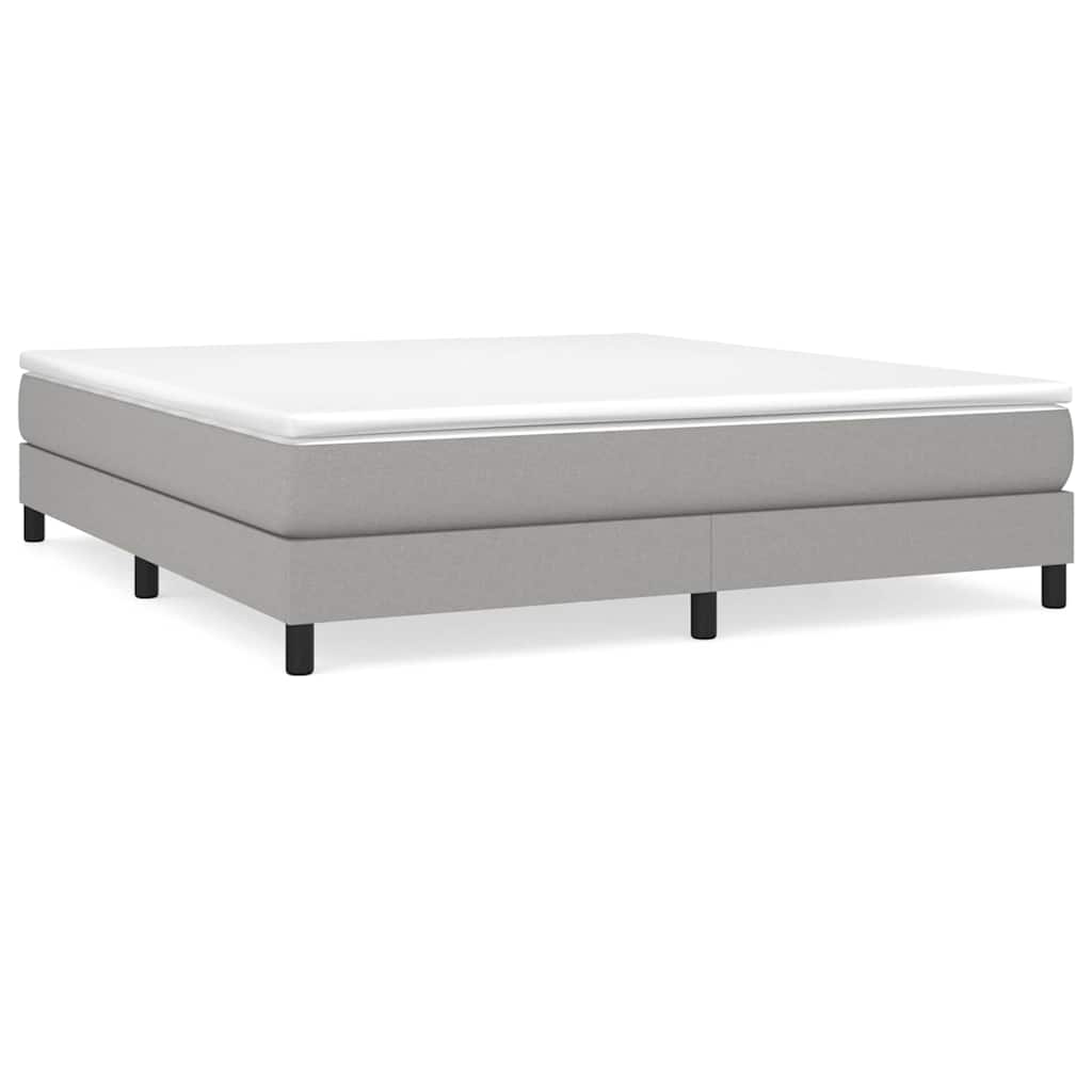 Struttura Letto a Rete a Molle Grigio Chiaro 180x200 cm Tessuto