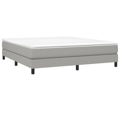 Struttura Letto a Rete a Molle Grigio Chiaro 180x200 cm Tessuto