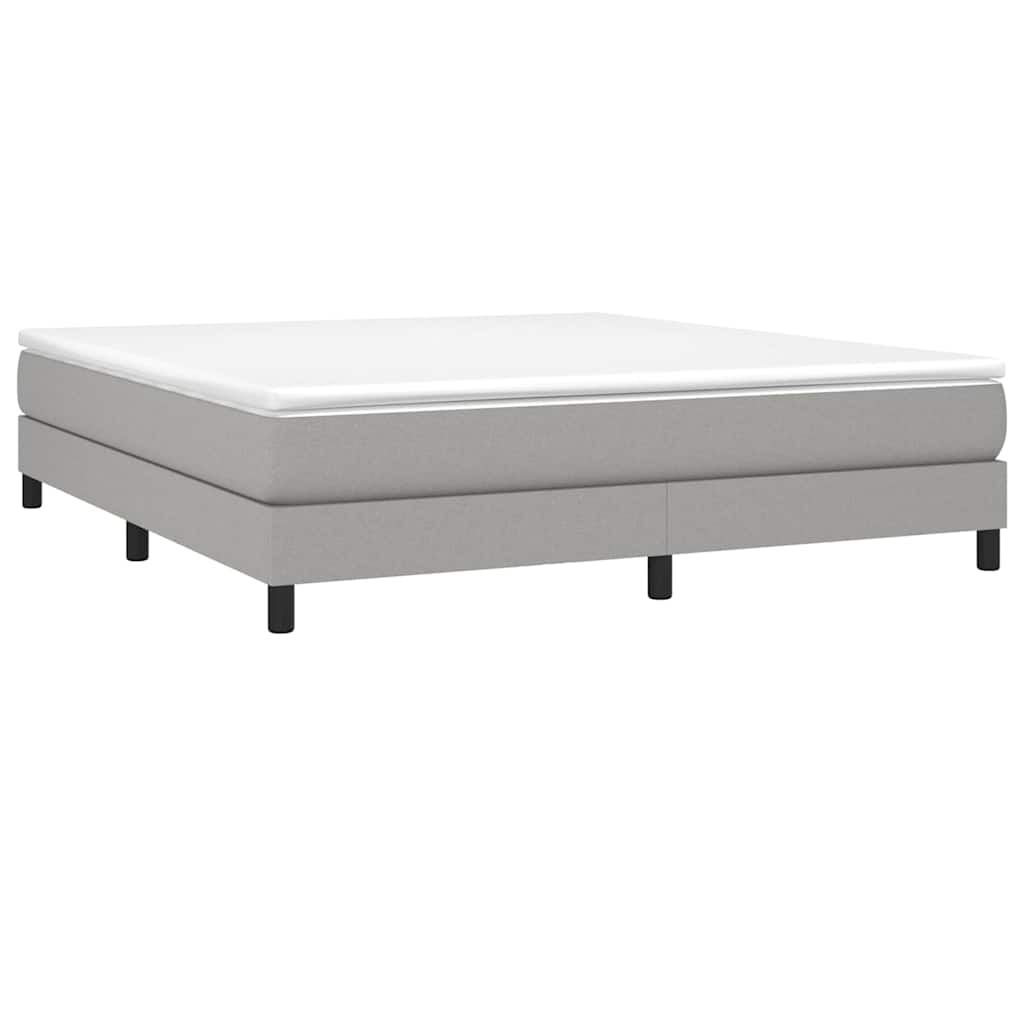 Struttura Letto a Rete a Molle Grigio Chiaro 180x200 cm Tessuto