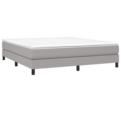 Struttura Letto a Rete a Molle Grigio Chiaro 180x200 cm Tessuto