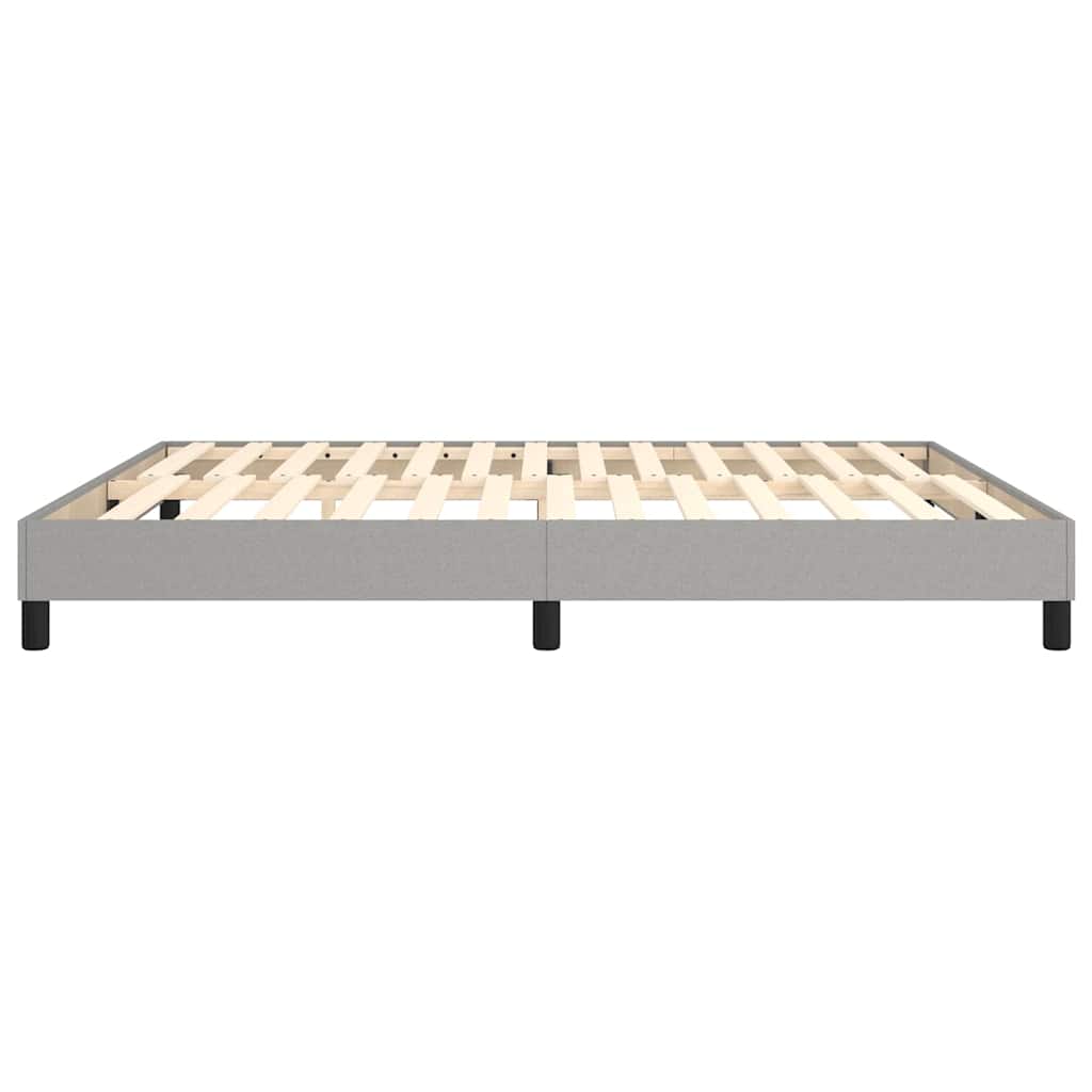 Struttura Letto a Rete a Molle Grigio Chiaro 180x200 cm Tessuto