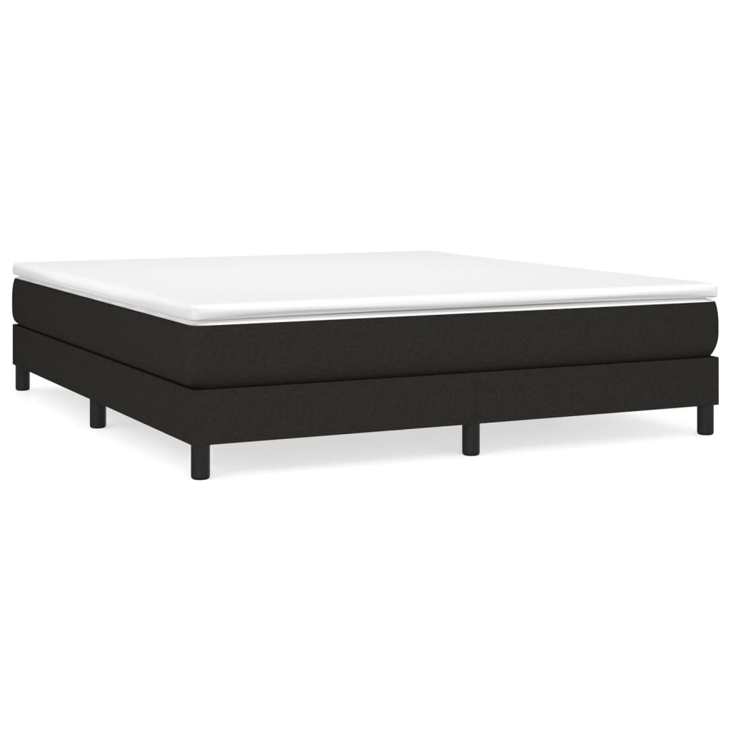 Struttura Letto a Rete a Molle Nero 180x200 cm in Tessuto | homemem39