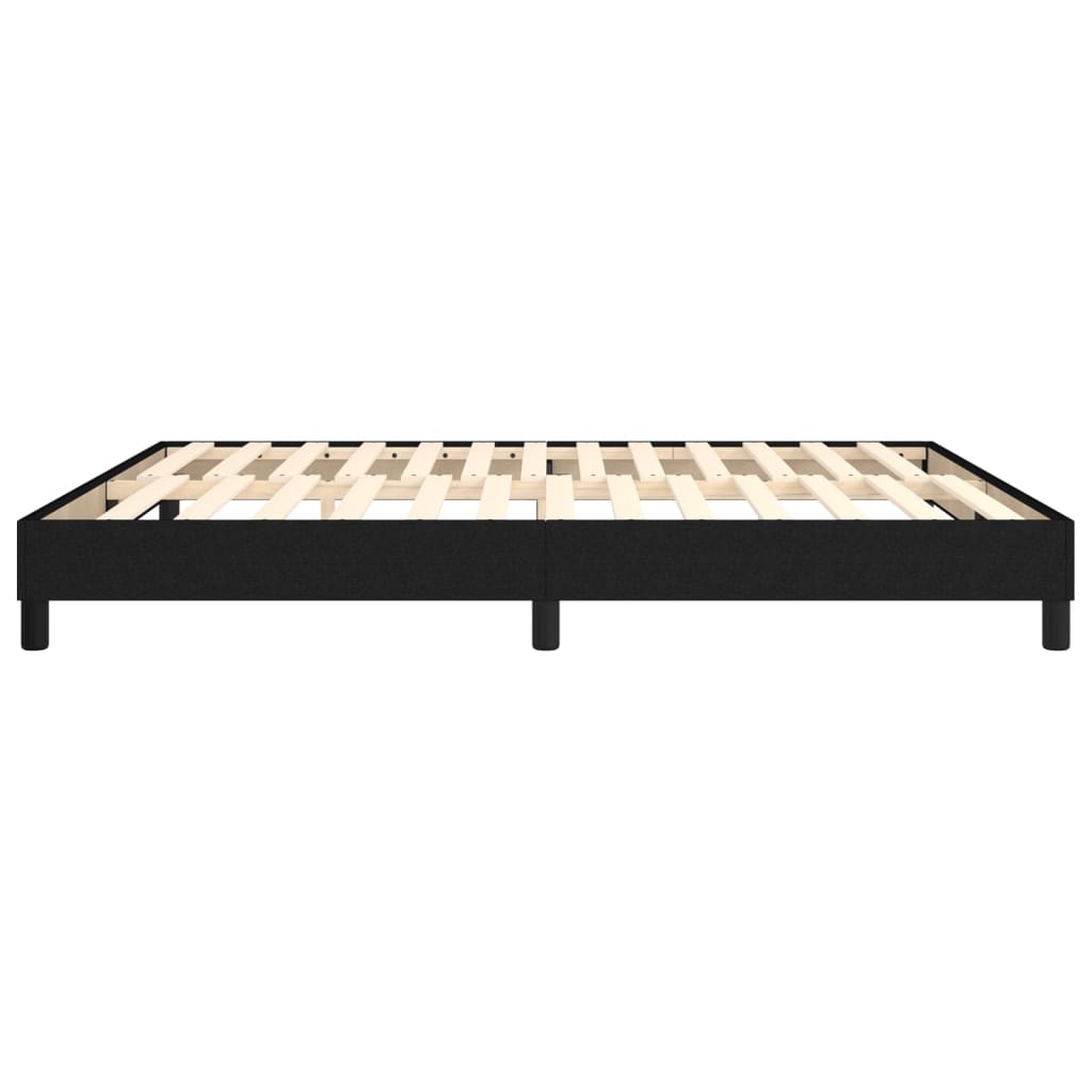Struttura Letto a Rete a Molle Nero 180x200 cm in Tessuto | homemem39