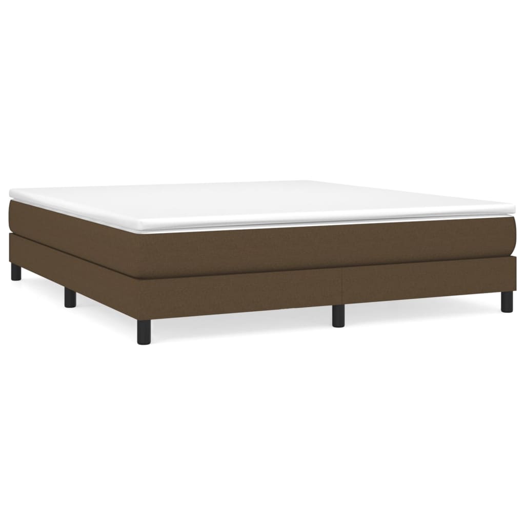 Struttura Letto a Rete a Molle Marrone Scuro 180x200 cm Tessuto | homemem39