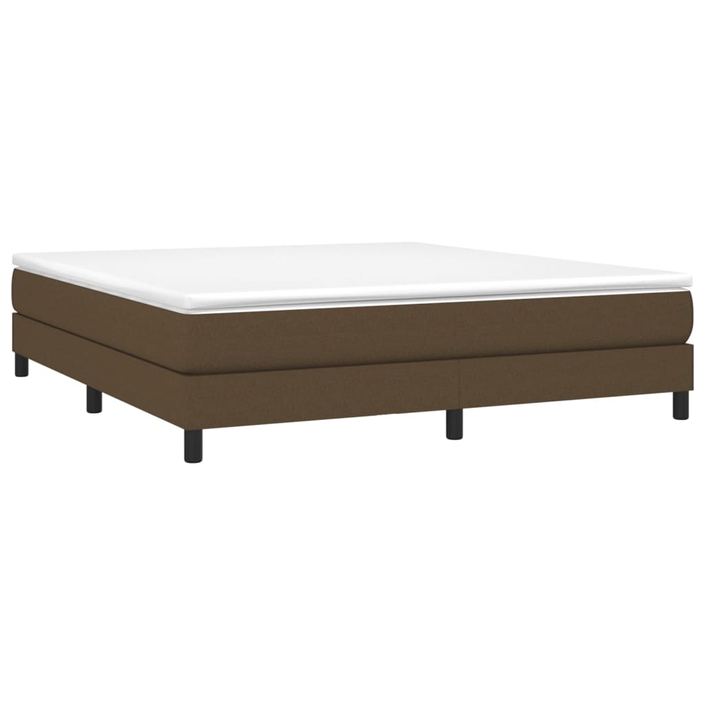 Struttura Letto a Rete a Molle Marrone Scuro 180x200 cm Tessuto | homemem39