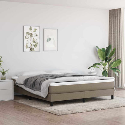 Struttura Letto a Rete a Molle Tortora 180x200 cm in Tessuto