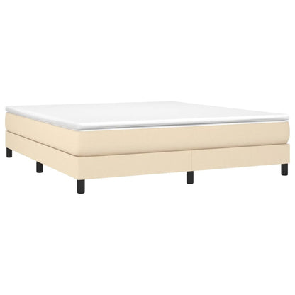 Struttura Letto a Rete a Molle Crema 180x200 cm in Tessuto | homemem39
