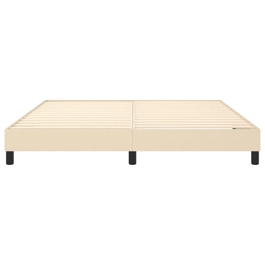 Struttura Letto a Rete a Molle Crema 180x200 cm in Tessuto | homemem39