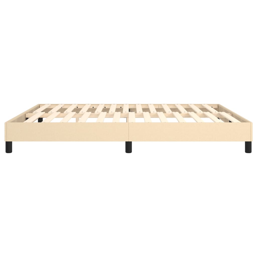 Struttura Letto a Rete a Molle Crema 180x200 cm in Tessuto | homemem39