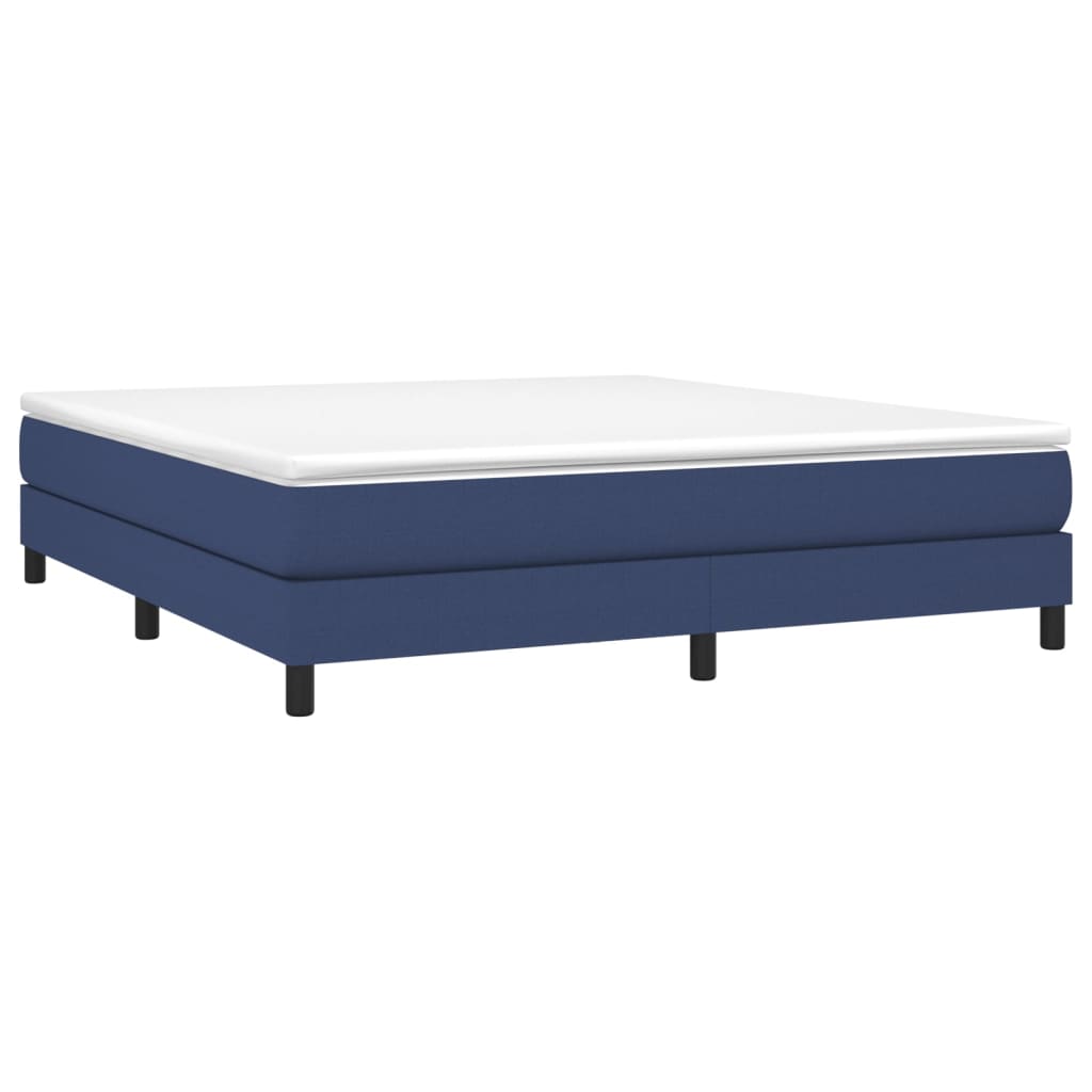 Struttura Letto a Rete a Molle Blu 180x200 cm in Tessuto | homemem39