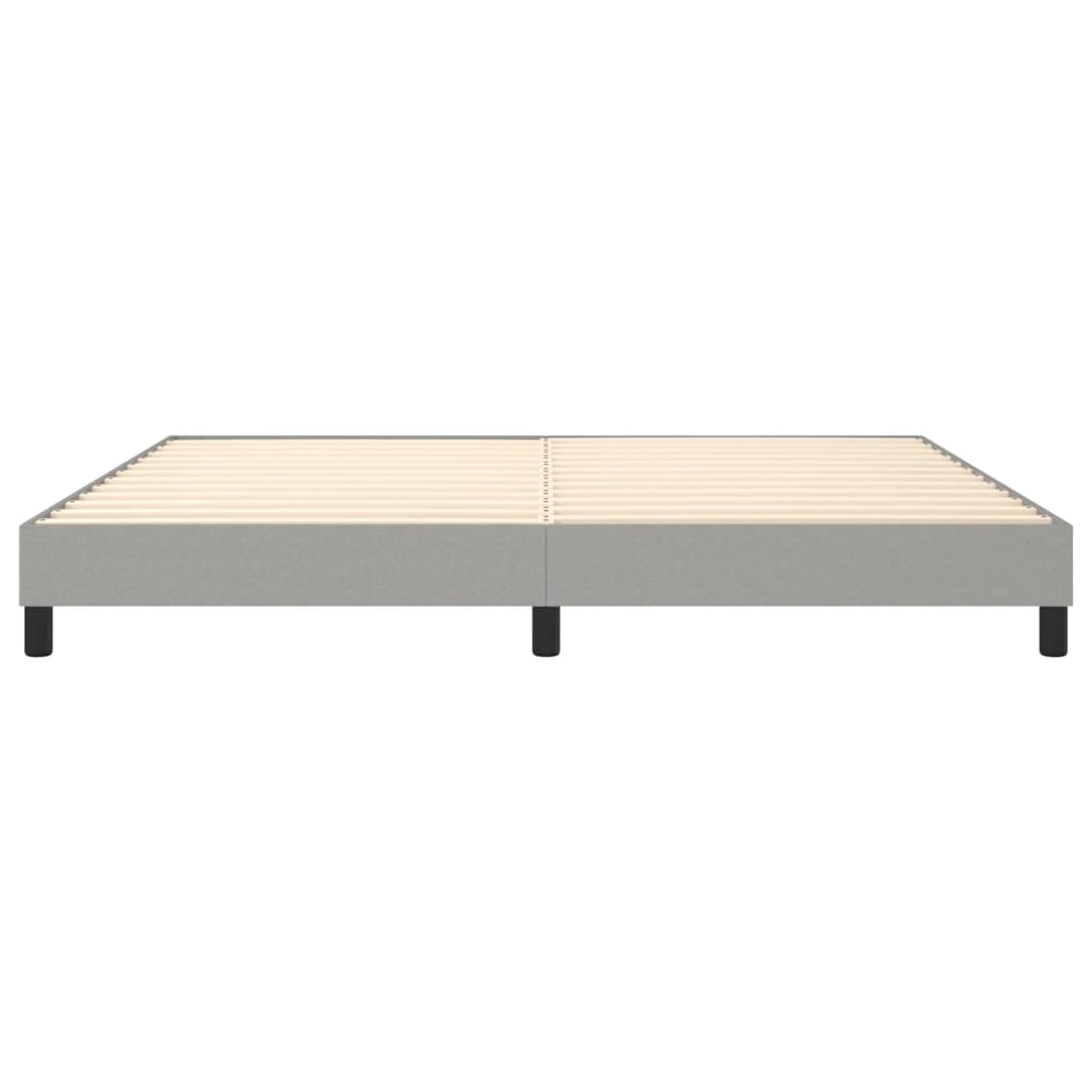Struttura Letto a Rete a Molle Grigio Chiaro 200x200 cm Tessuto | homemem39