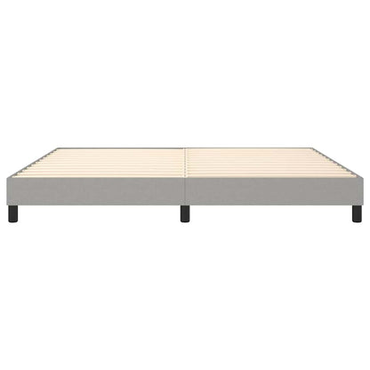 Struttura Letto a Rete a Molle Grigio Chiaro 200x200 cm Tessuto