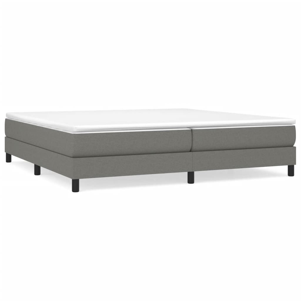 Struttura Letto a Rete a Molle Grigio Scuro 200x200 cm Tessuto | homemem39