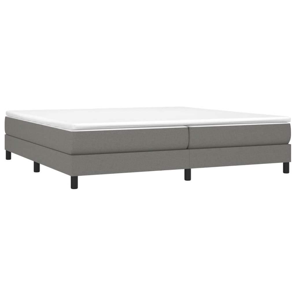 Struttura Letto a Rete a Molle Grigio Scuro 200x200 cm Tessuto | homemem39
