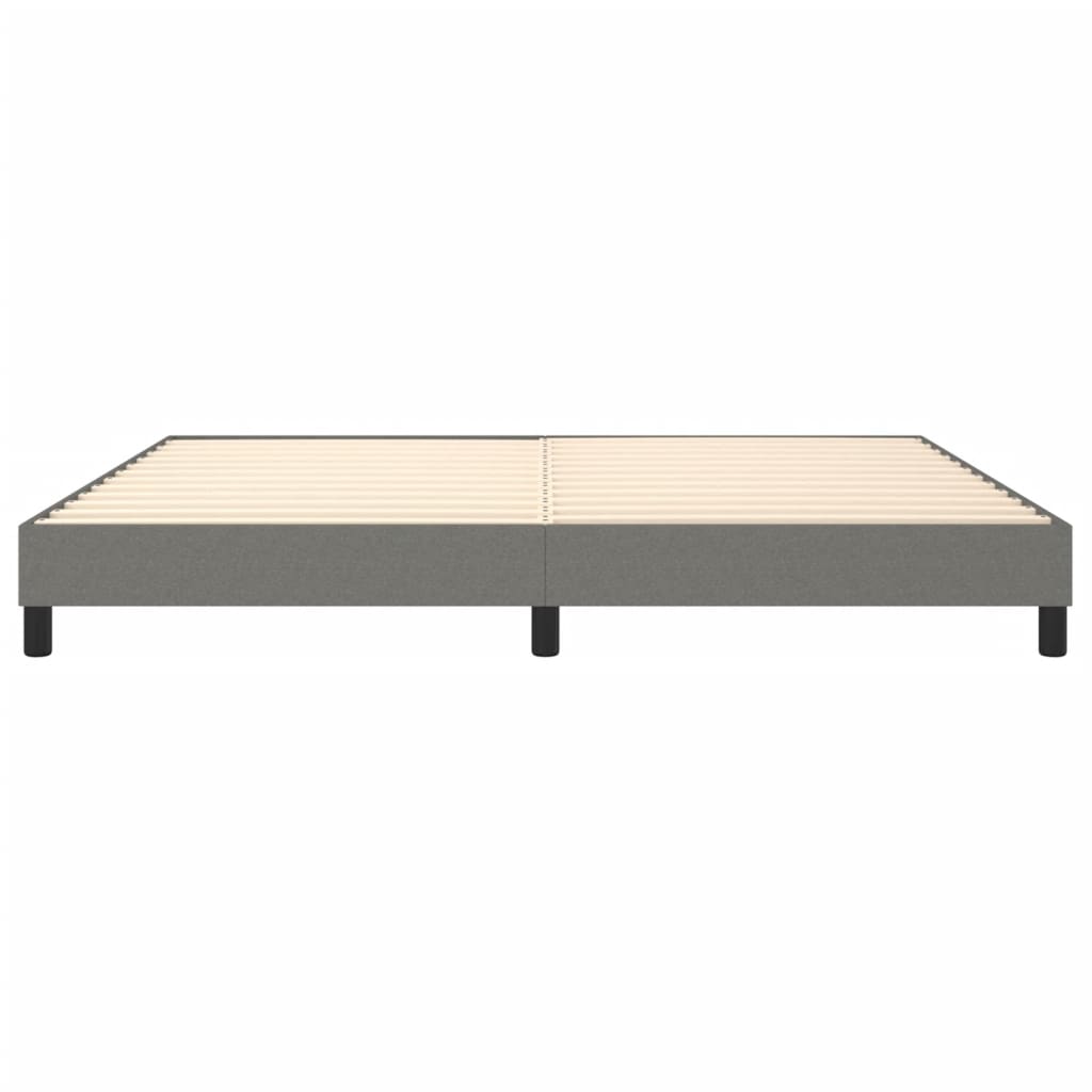 Struttura Letto a Rete a Molle Grigio Scuro 200x200 cm Tessuto | homemem39