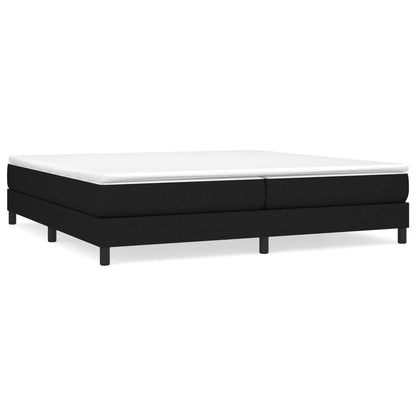Struttura Letto a Rete a Molle Nero 200x200 cm in Tessuto | homemem39