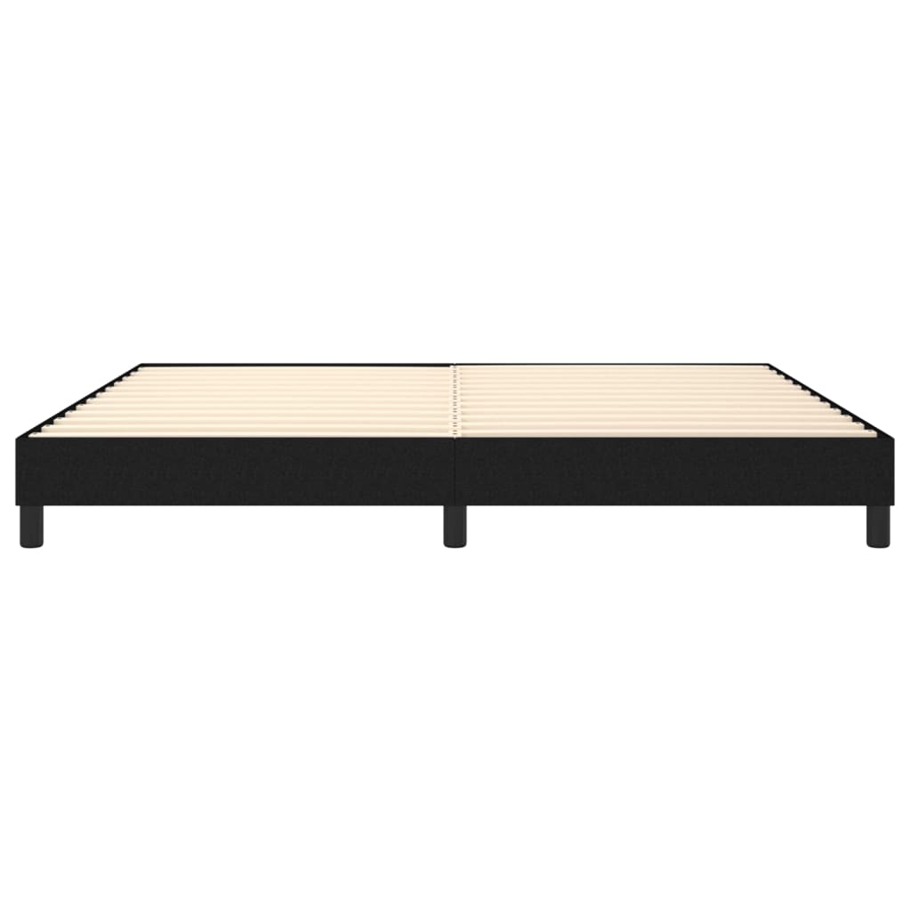 Struttura Letto a Rete a Molle Nero 200x200 cm in Tessuto | homemem39