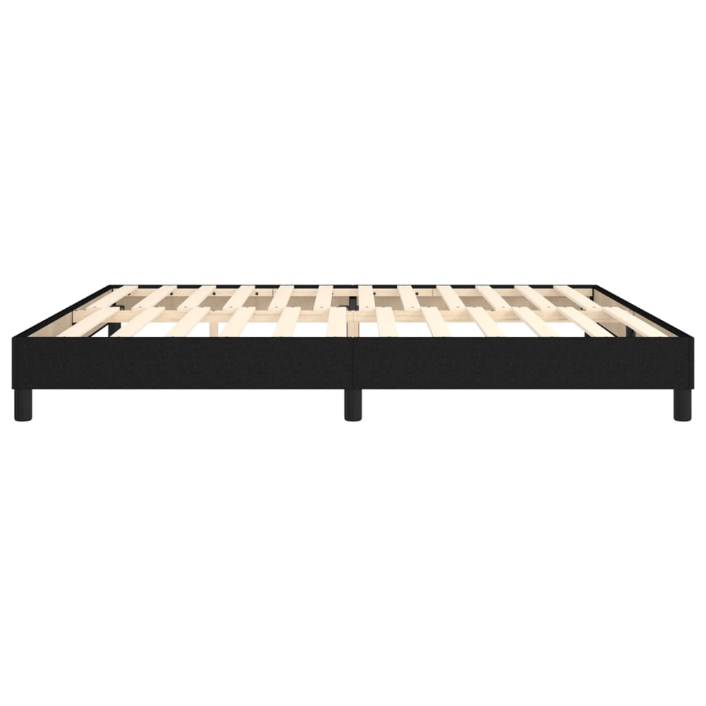 Struttura Letto a Rete a Molle Nero 200x200 cm in Tessuto | homemem39