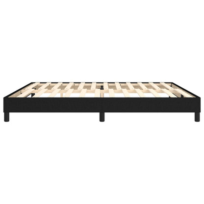 Struttura Letto a Rete a Molle Nero 200x200 cm in Tessuto | homemem39