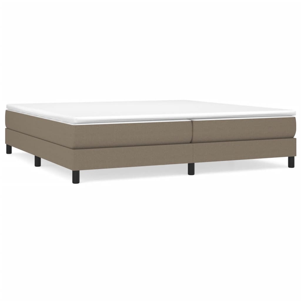 Struttura Letto a Rete a Molle Tortora 200x200 cm in Tessuto | homemem39
