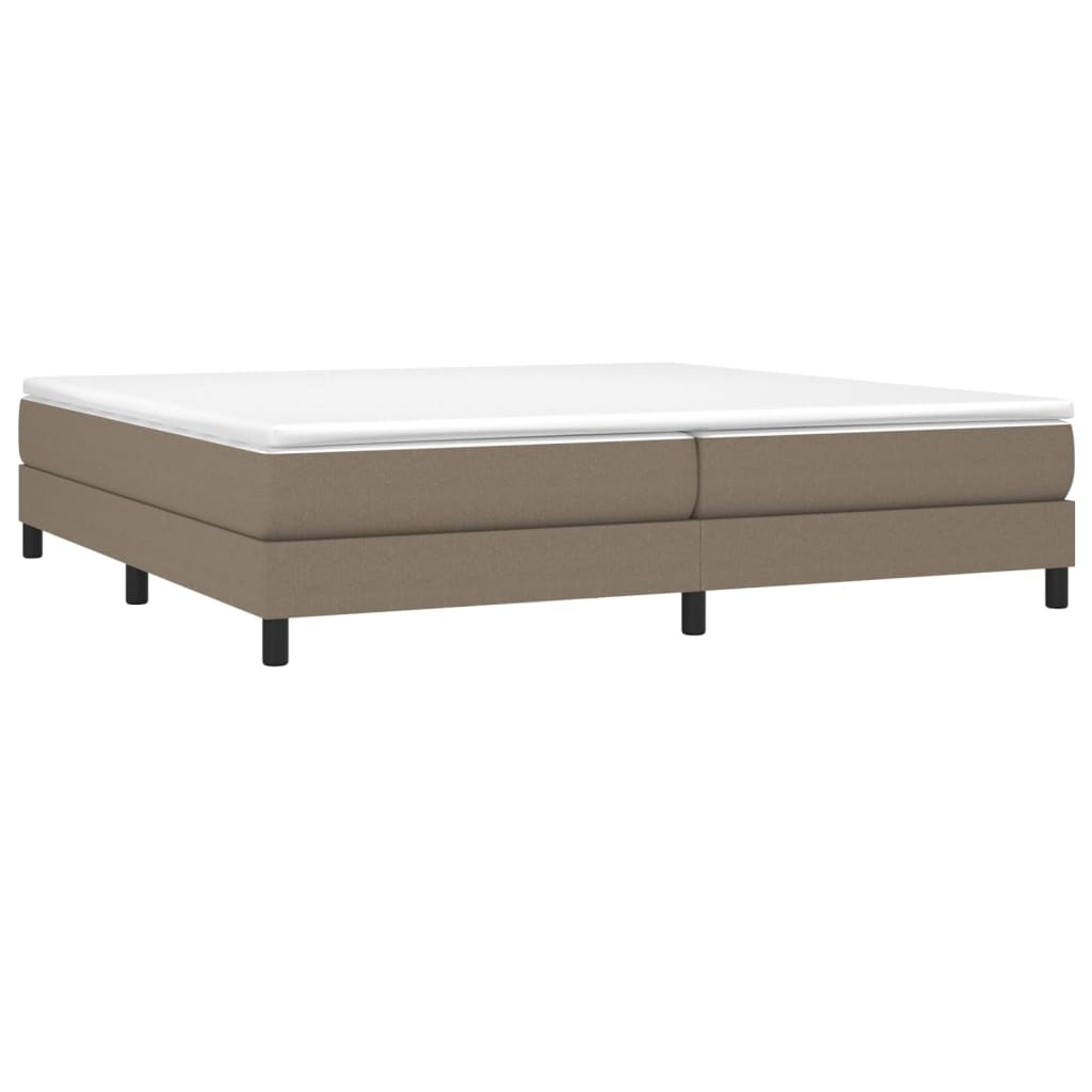 Struttura Letto a Rete a Molle Tortora 200x200 cm in Tessuto | homemem39