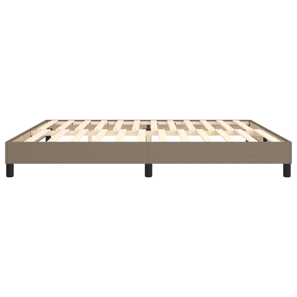 Struttura Letto a Rete a Molle Tortora 200x200 cm in Tessuto | homemem39