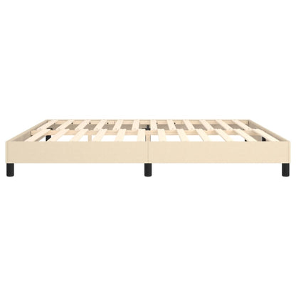 Struttura Letto a Rete a Molle Crema 200x200 cm in Tessuto | homemem39