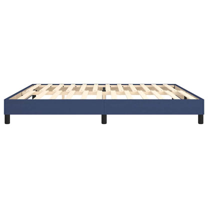Struttura Letto a Rete a Molle Blu 200x200 cm in Tessuto | homemem39