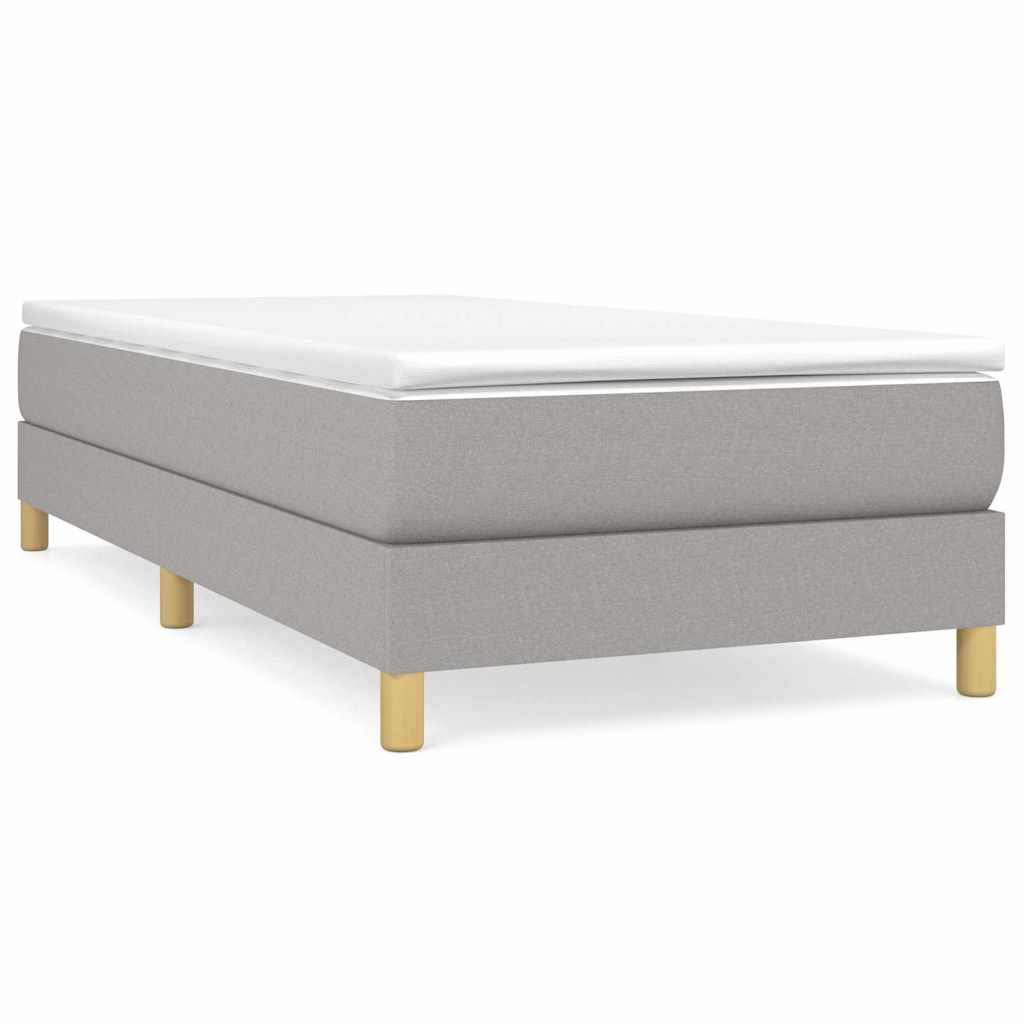 Struttura Letto a Rete a Molle Grigio Chiaro 80x200 cm Tessuto | homemem39